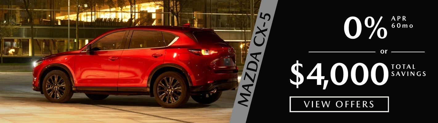0% APR or $4,000 Total Savings on 2025 Mazda CX-5